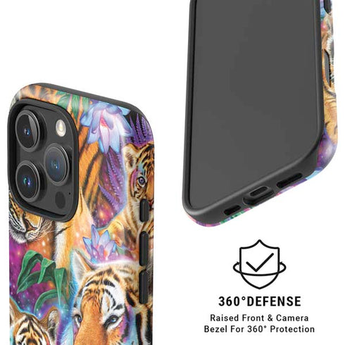 Daydream Galaxy Tigers by Sheena Pike iPhone 16 Pro Magsafe Impact Case
